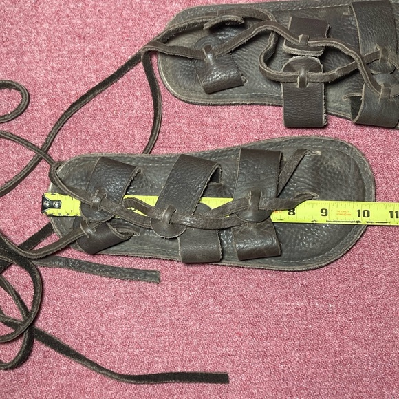 Handmade Leather Renaissance Medieval barefoot Sandals - Picture 12 of 14